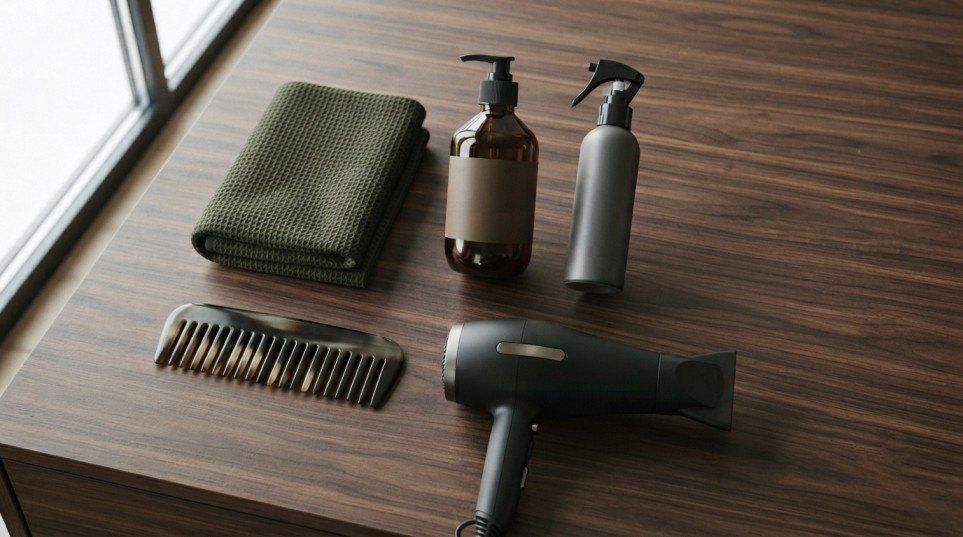 Hair care products and tools that help reduce hair damage.
